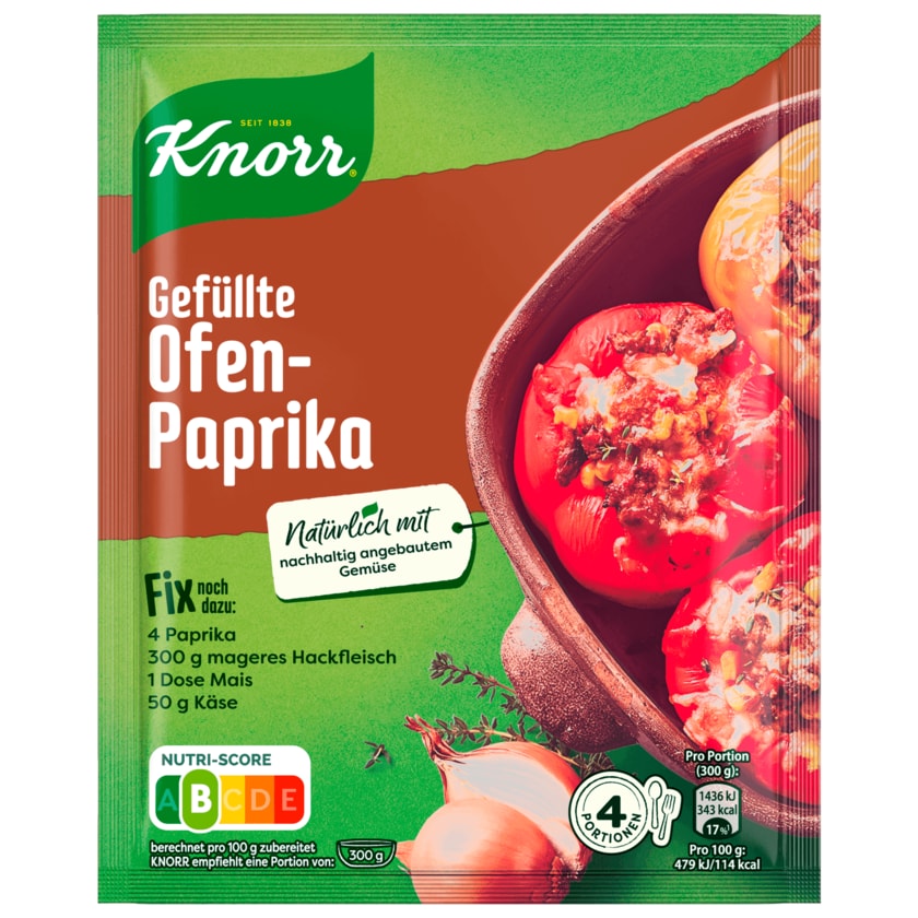 Knorr Fix Gefüllte Ofen-Paprika 43g